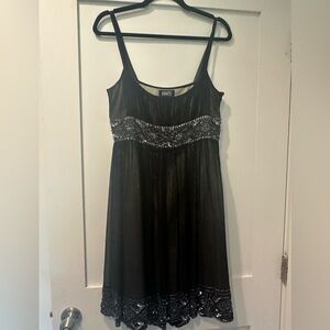 Adrianna Papell Size 10 Black Cocktail Dress